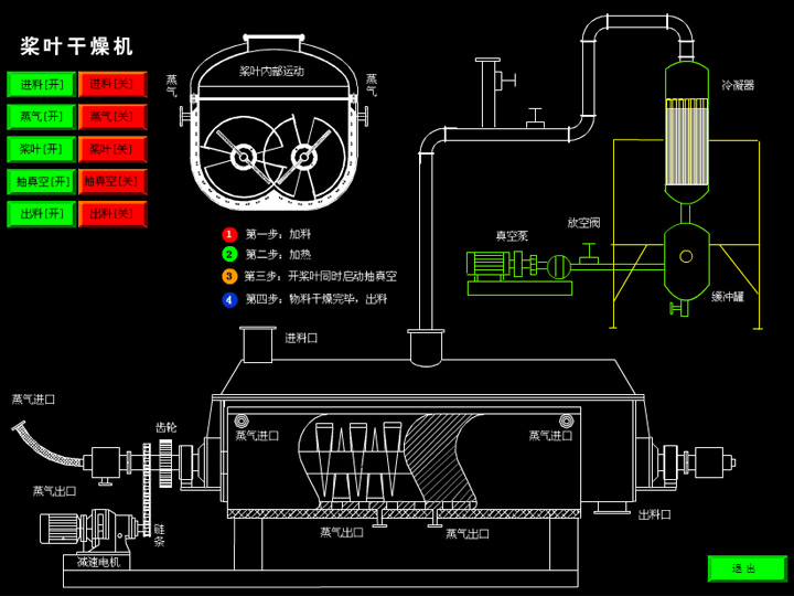空心槳葉干燥機(jī)flash動(dòng)畫(huà)演示